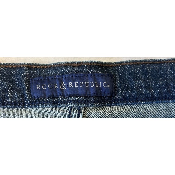 ROCK REPUBLIC Women KASANDRA Boot Cut Jeans Size 8M Blue Boho Western Stretch - Picture 9 of 11